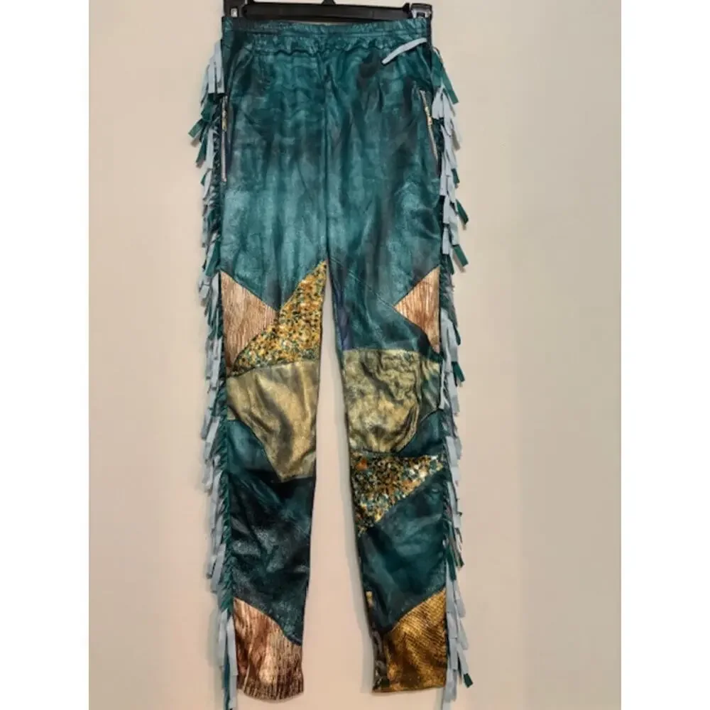 Disney Descendents Uma Costume 2 Piece Pants Jacket Zip Front Size 9 - 10 - Picture 4 of 10